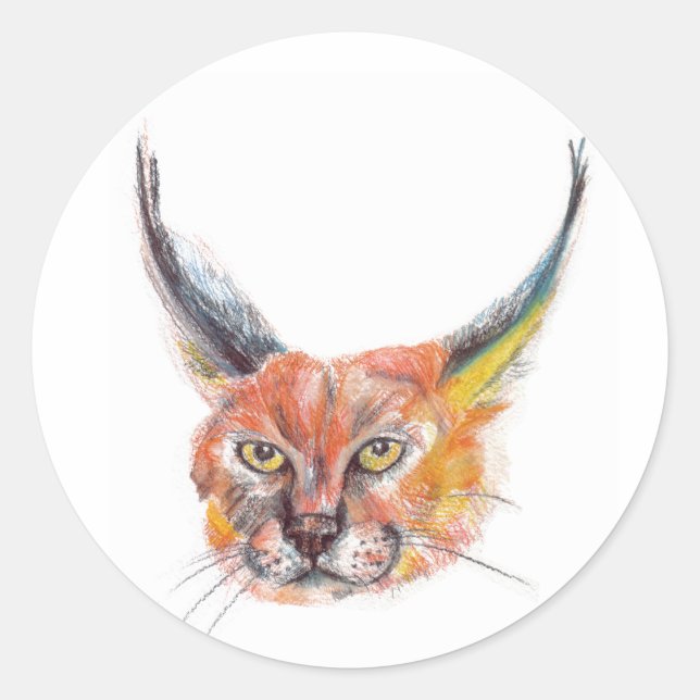 Luchs, Sticker für Naturliebhaber (Vorderseite)