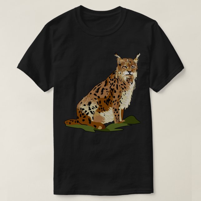 Luchs-wilde Katzen-wilde Leben-T-Shirts T-Shirt (Design vorne)