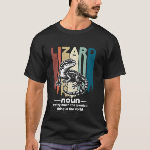 Luchsfänger Lustig Retro Gecko Eidechsenjäger Def T-Shirt