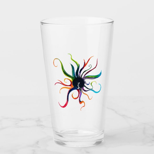 Luci - Ihr Sacro Image Glass Tumbler (Vorderseite)