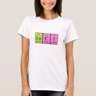 Luci Namen-Shirt periodischer Tabelle T-Shirt