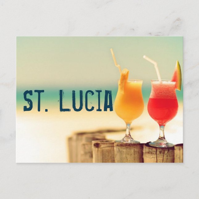 Lucia Cocktails Postkarte (Vorderseite)