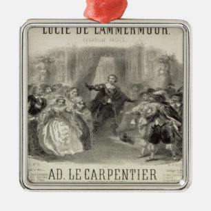Lucia de Lammermoor' die Oper Silbernes Ornament