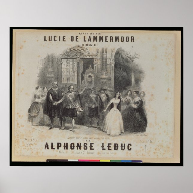 Lucia de Lammermoor' von Gaetano Donizetti Poster (Vorne)