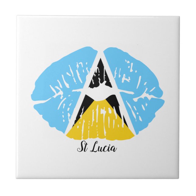 Lucia Flag Lippen  Fliese (Vorderseite)