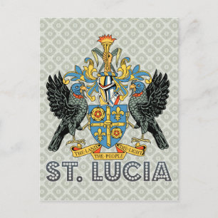 Lucia Hochwertige Wappen Postkarte