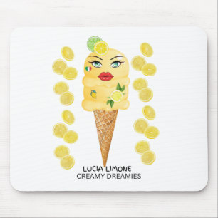 Lucia Limone Gelato Creamy Dreamies Mousepad