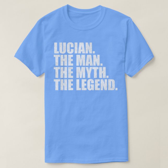 Lucian Name Lucian Vorname T-Shirt (Design vorne)