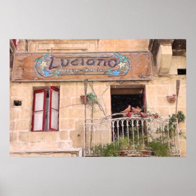 Lucianos Pizza Poster (Vorne)