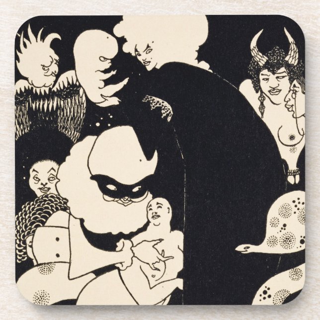 Lucians merkwürdige Geschöpfe, Illustration von Getränkeuntersetzer (Vorderseite)