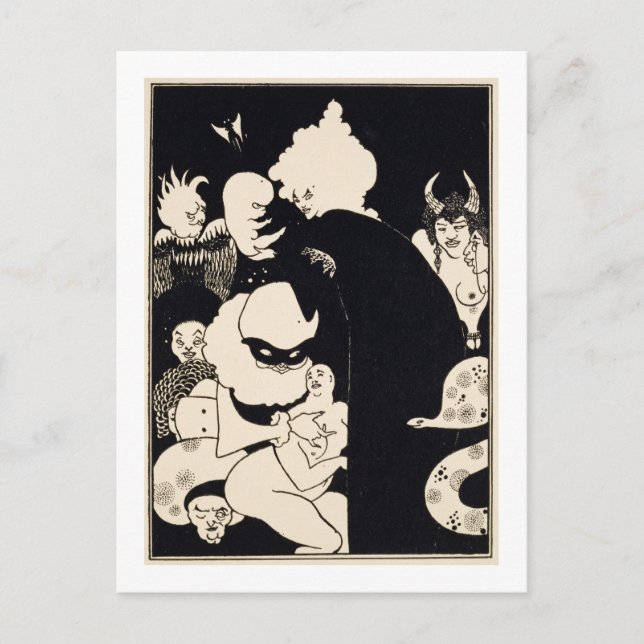 Lucian's seltsame Kreaturen, Abbildung von 'Luc Postkarte (Vorderseite)