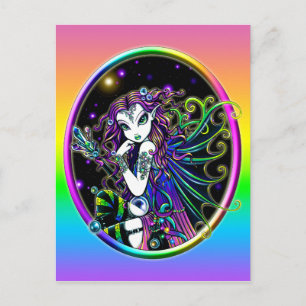"Lucidia" Celestial Crystal Rainbow Fairy Postcard Postkarte
