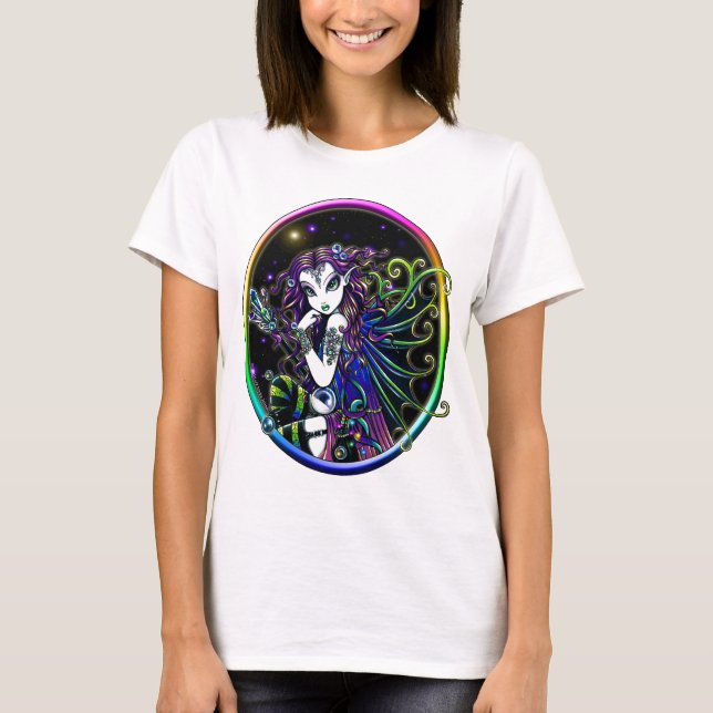 "Lucidia" Kristallregenbogen-Fee-Trägershirt T-Shirt (Vorderseite)
