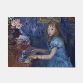 Lucie Leon am Piano (von Berthe Morisot) Fußmatte
