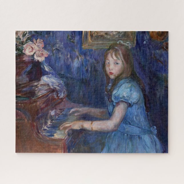 Lucie Leon Piano (von Berthe Morisot) Puzzle (Horizontal)