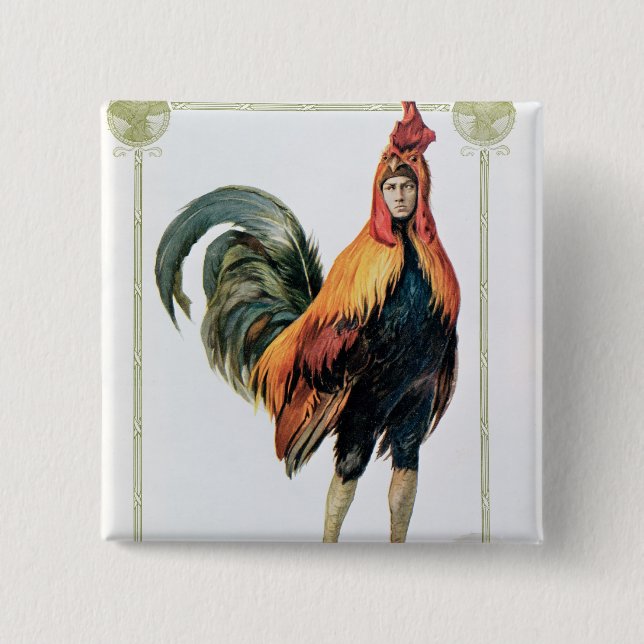 Lucien Guitry in 'Chantecler Button (Vorderseite)