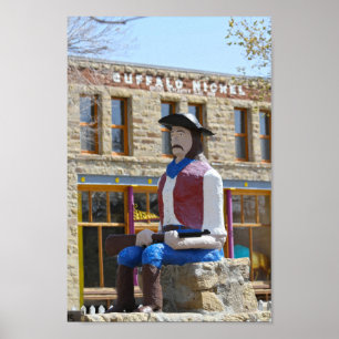 Lucien Maxwell Statue, Cimarron, New Mexico Poster