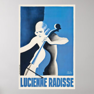 Lucienne Radisse französische Schauspielerin Vinta Poster