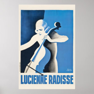 Lucienne Radisse von Paul Colin - Vintage Art Deco Poster