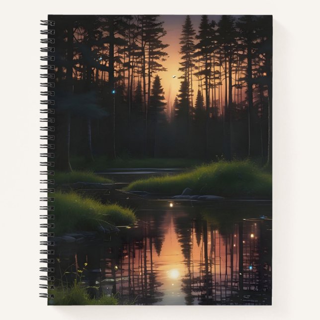 Luciérnagas en el Crepúsculo Notizbuch (Vorderseite)