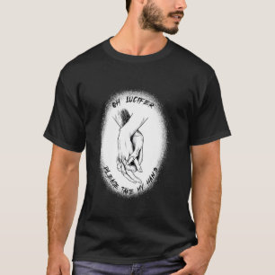 Lucifer Bitte nimm meine Hand 666 Occult Baphomet  T-Shirt