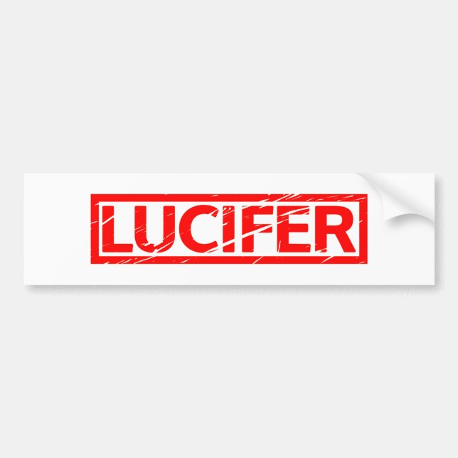 Lucifer Briefmarke Autoaufkleber (Vorne)