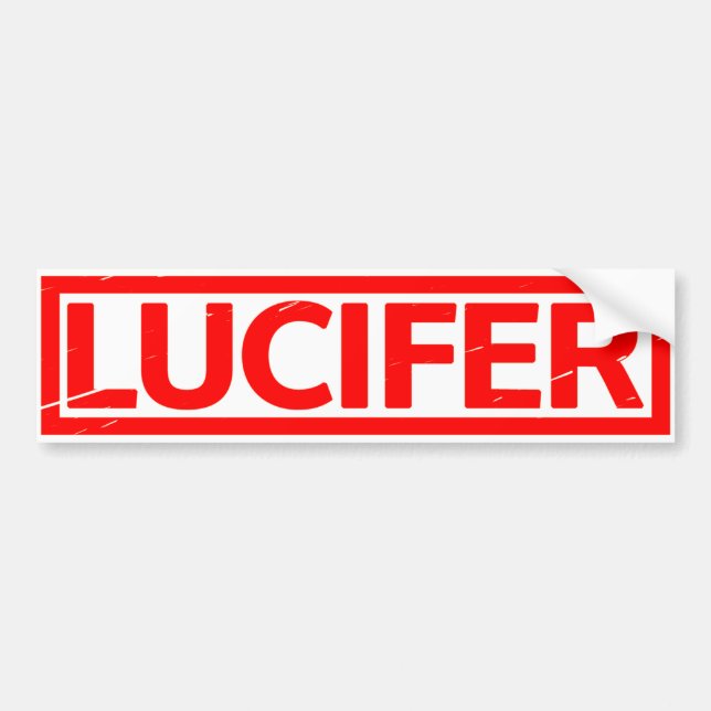 Lucifer-Briefmarke Autoaufkleber (Vorne)