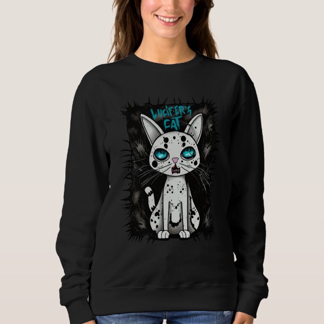 Lucifer Cat Satan Kitten Sweatshirt (Vorderseite)