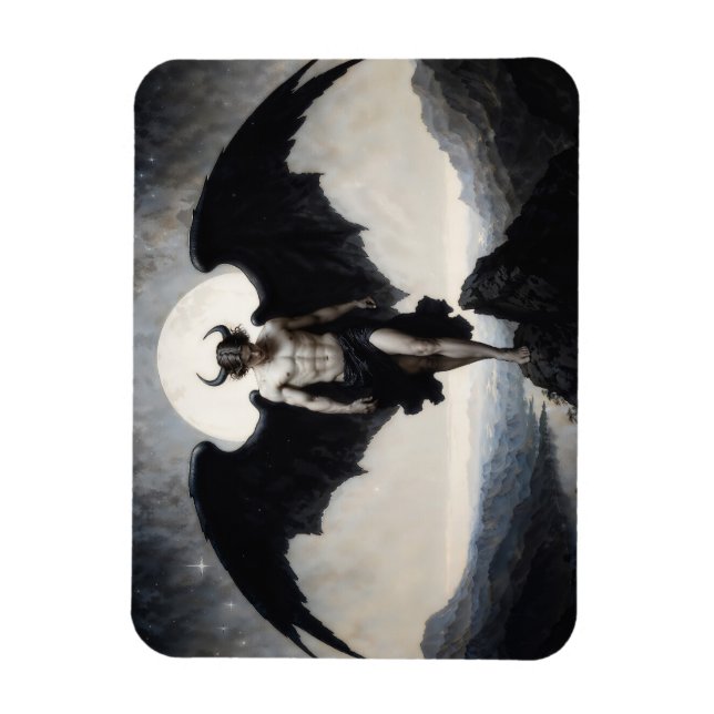 Lucifer Dark Fantasy Magnet (Vertikal)