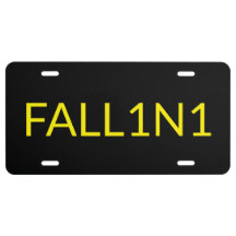 Lucifer FALL1N1 Lizenz-Wunschkennzeichen