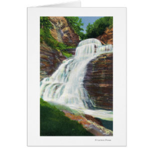 Lucifer Falls View in Robert H. Treman Staat