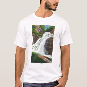 Lucifer fällt Ansicht in Robert H. Treman State T-Shirt