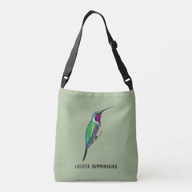 Lucifer  Hummingbird Crossbody Bag Tragetaschen Mit Langen Trägern (Rückseite)