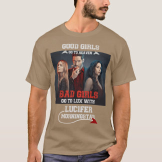 Lucifer MorningstarV Show Netfli Fan Art friends T-Shirt