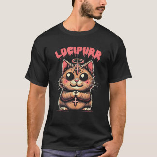 Lucifer Occult Devil Cat Lucipurr Halloween Dämon T-Shirt