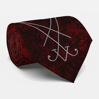 Lucifer Sigil Alchemy Goth Art Krawatte