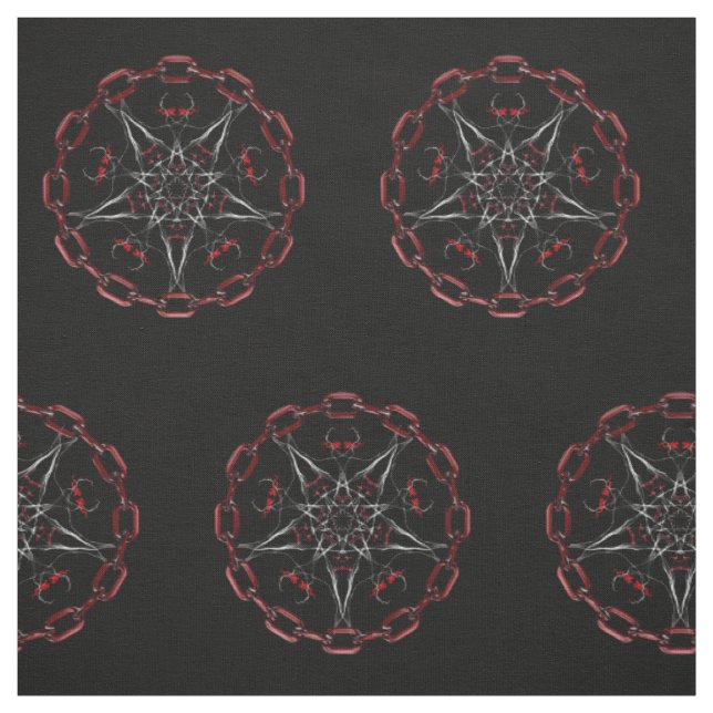 Lucifers Star Pentagramm Pagan Stoff (Muster)