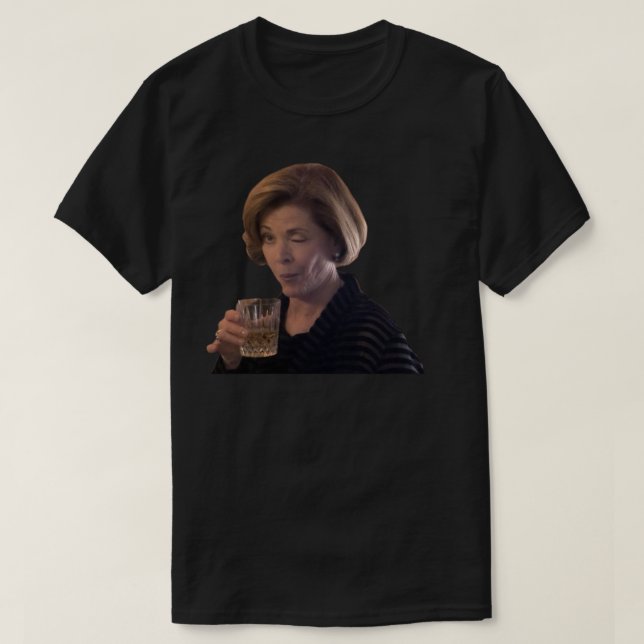 Lucille Bluth Wink Sticker T-Shirt (Design vorne)