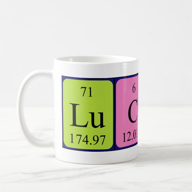 Lucio Periodenname Tasse (Links)