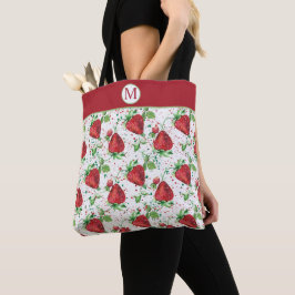 Lucious Summer Strawberry Muster Monogram