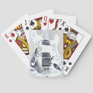 Lucite-Gitarre, individuelles Hochzeitsgeschenk Spielkarten