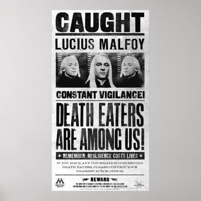 Lucius Malfoy Gewollt Poster (Vorne)