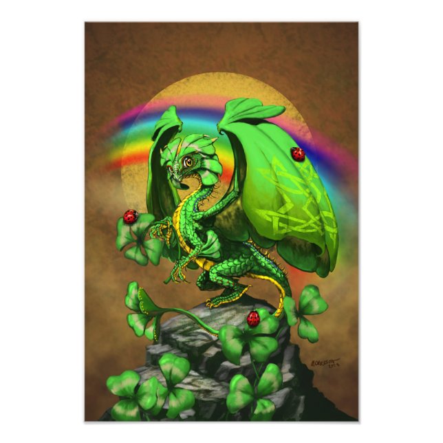 Luck Clover Dragon 13x19 Print Fotodruck (Vorne)