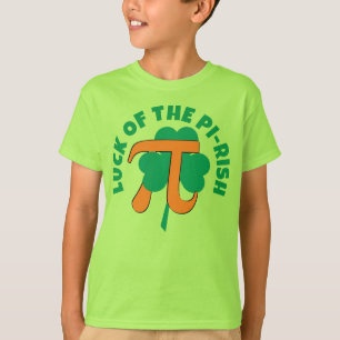 LUCK DER PI RISH St Patrick's Day Pi Day Kids T-Shirt