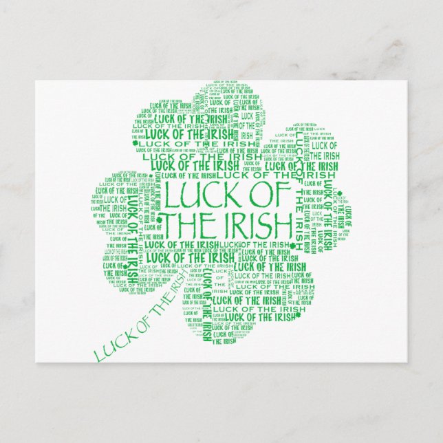 LUCK DES IRISH POSTKARTE (Vorderseite)