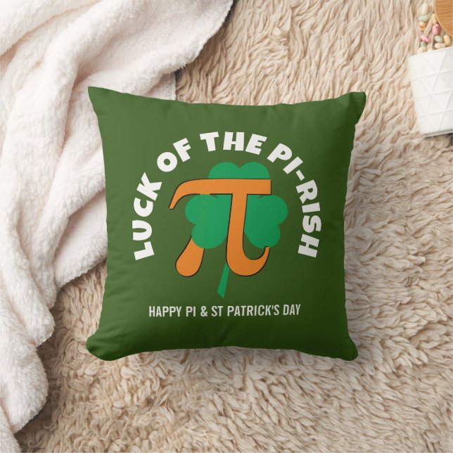 LUCK DES PI RISH Pi Day St Patrick's Day Kissen (Decke)