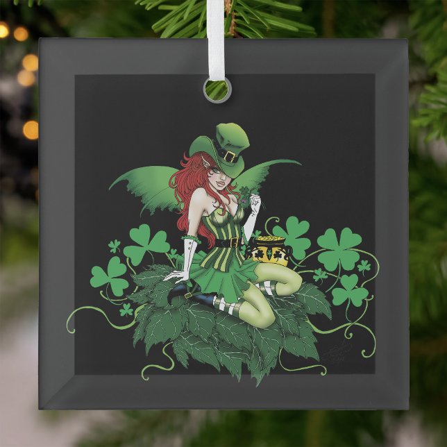 Luck Irish Fairy Green Ornament Aus Glas (Von Creator hochgeladen)