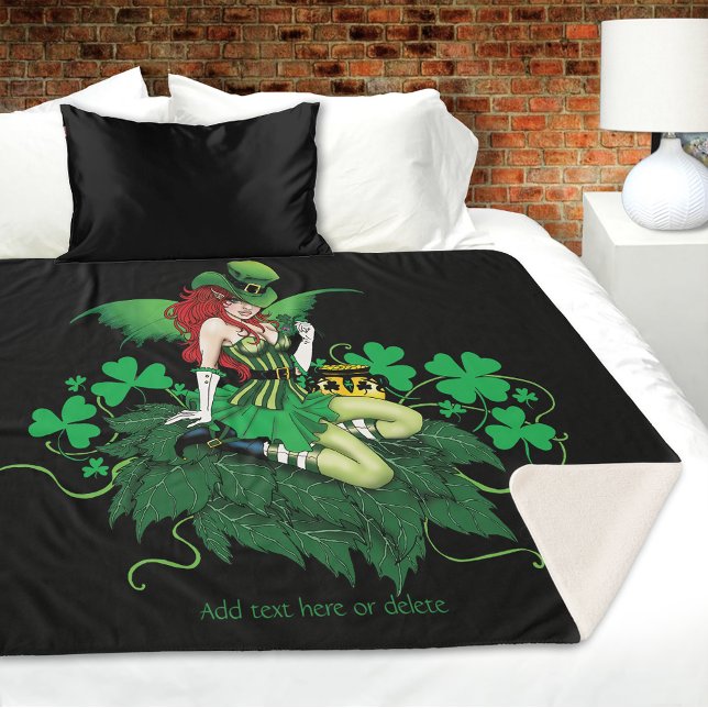 Luck Irish Fairy Green Sherpadecke (Von Creator hochgeladen)