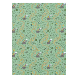 Luck & Joy Coins & Green Kleeblatts St Patricks Da Tischdecke