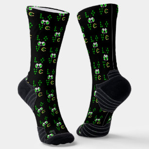 Luck Kleeblatt Dublin Day Horseshoe Irish Socken